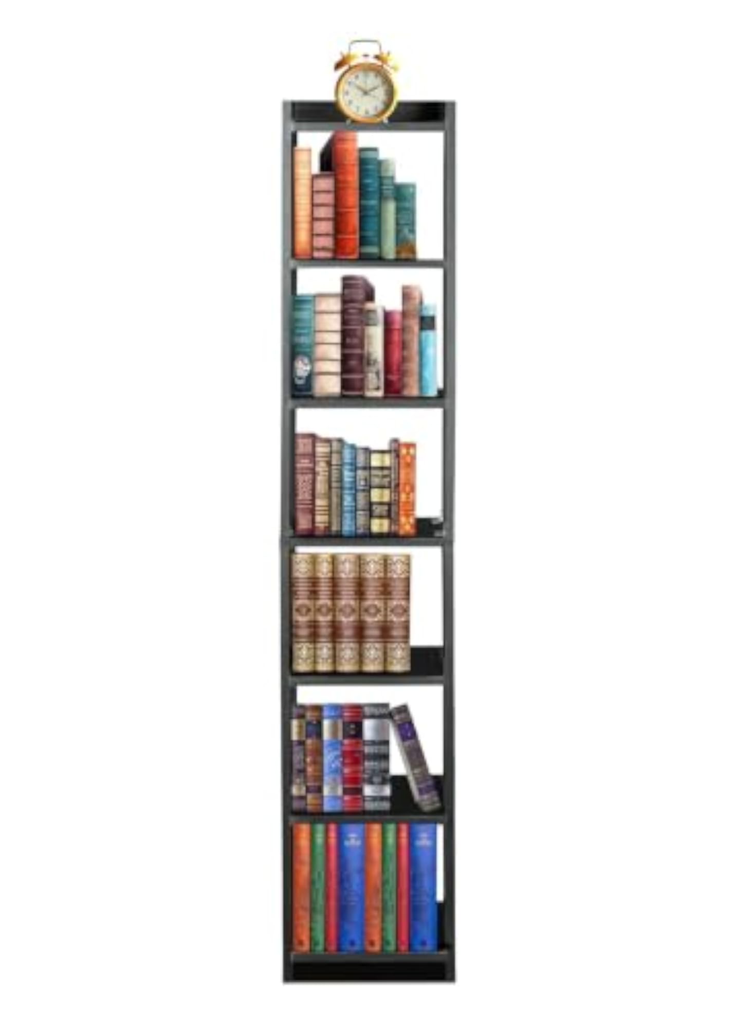 Engineered Wood Bookshelf Multipurpose Organizer for Living Room